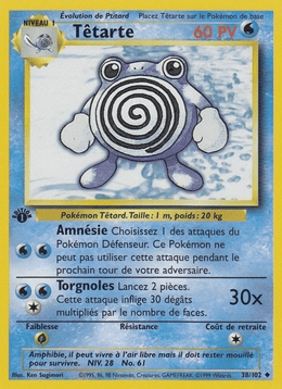 Têtarte 38/102 Pokémon Set de Base (BS)