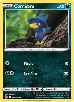 Cornèbre 114/217 Pokémon Origine Perdue (LOR)