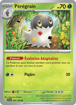 Pérégrain 009/258 Pokémon Écarlate et Violet (EV01)