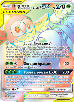 Brindibou et Noadkoko d’Alola GX 237/258 — Pokémon Harmonie des Esprits (UNM)