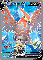 Flambusard V 168/203 Pokémon Voltage Éclatant