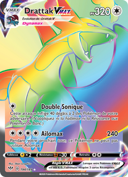 Drattak VMAX 194/201 Pokémon Ténèbres Embrasées