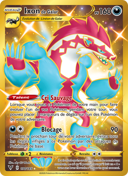 Ixon de Galar 198/203 Pokémon Voltage Éclatant