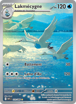 Lakmécygne 110/86 — Pokémon Flamme Blanche (WHT)