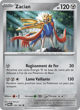 Zacian 136/266 Pokémon Faille Paradoxe (EV04)
