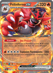 Félinferno-ex - Incineroar ex - Forces Temporelles 034