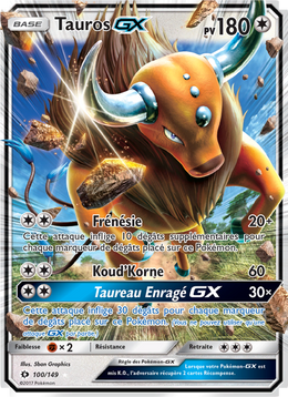 Tauros GX 100/163 — Pokémon Soleil et Lune (SUM)