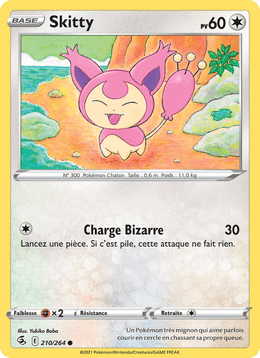 Skitty 210/284 Pokémon Poing de Fusion (FST)