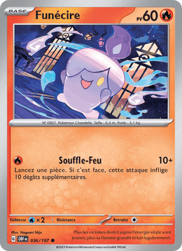 Funécire 036/230 Pokémon Flammes Obsidiennes (EV03)
