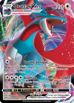 Drattak VMAX 144/201 Pokémon Ténèbres Embrasées