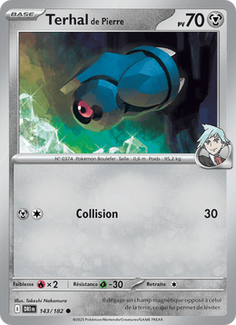 Terhal de Pierre 143/244 Pokémon Rivalités Destinées (EV10)
