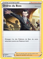 Ordres du Boss (Giovanni) 154/209 Pokémon Clash des Rebelles