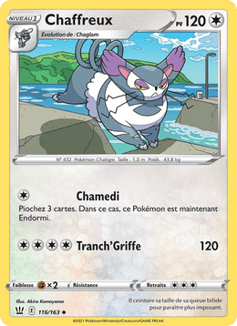 Chaffreux 116/183 Pokémon Styles de combat (BST)