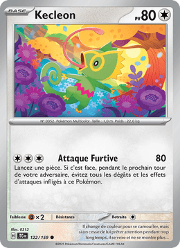Kecleon 122/190 Pokémon Aventures Ensemble (EV09)