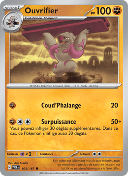 Ouvrifier 104/226 Pokémon Mascarade Crépusculaire (EV06)