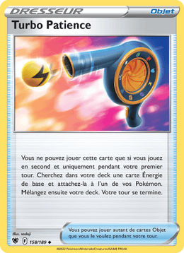 Turbo Patience 158/216 Pokémon Astres Radieux (ASR)