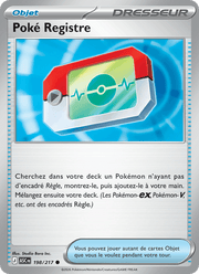 Poké Registre 198/295 Pokémon Héros Transcendants (ME2.5)