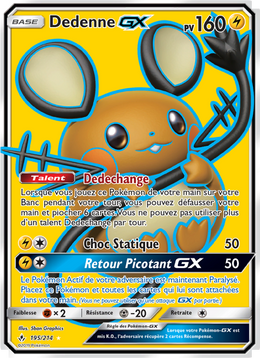 Dedenne GX 195/234 — Pokémon Alliance Infaillible (UNB)
