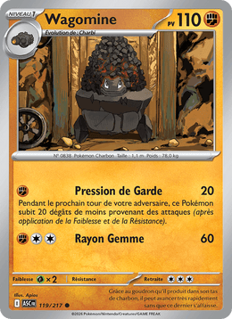 Wagomine 119/295 Pokémon Héros Transcendants (ME2.5)