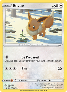 Évoli SWSH190/PROMO — Pokémon Promo Épée et Bouclier (SWSHP)
