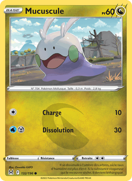 Mucuscule 132/217 Pokémon Origine Perdue (LOR)