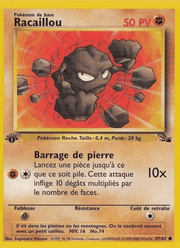 Racaillou 47/62 Pokémon Fossile (FO)