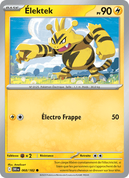 Élektek 068/244 Pokémon Rivalités Destinées (EV10)