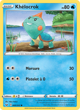 Khélocrok 60/216 Pokémon Épée et Bouclier