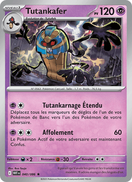 Tutankafer 040/173 Pokémon Flamme Blanche (WHT)