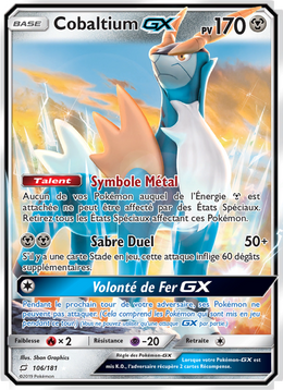 Cobaltium GX 106/196 — Pokémon Duo de Choc (TEU)