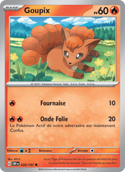 Goupix 028/230 Pokémon Flammes Obsidiennes (EV03)