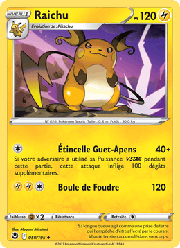 Raichu 050/215 Pokémon Tempête Argentée (SIT)
