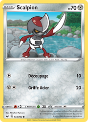 Scalpion 133/216 Pokémon Épée et Bouclier
