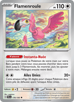 Flamenroule 170/279 Pokémon Évolutions à Paldea (EV02)