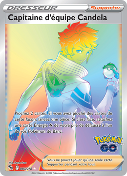 Capitaine d'équipe Candela 083/88 Pokémon Pokémon GO