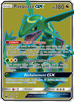 Rayquaza GX 160/183 — Pokémon Tempête Céleste (CES)