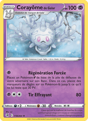 Corayôme de Galar 118/284 Pokémon Poing de Fusion (FST)