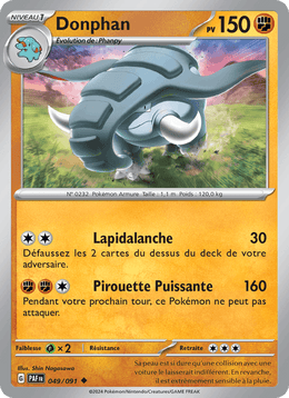 Donphan 049/245 Pokémon Destinées de Paldea (EV4.5)