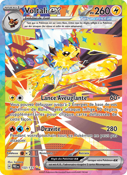 Voltali-ex 153/180 Pokémon Évolutions Prismatiques (EV8.5)