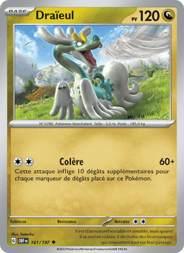 Draïeul 161/230 Pokémon Flammes Obsidiennes (EV03)