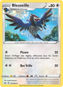 Bleuseille 151/216 Pokémon Épée et Bouclier