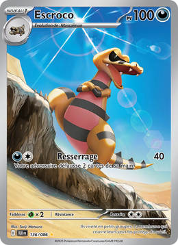 Escroco 136/86 — Pokémon Foudre Noire (BLK)