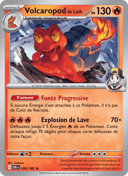 Volcaropod de Luth 036/244 Pokémon Rivalités Destinées (EV10)