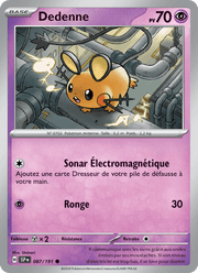 Dedenne 087/252 Pokémon Étincelles Déferlantes (EV08)