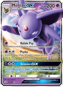Mentali GX 61/163 — Pokémon Soleil et Lune (SUM)
