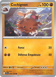 Cochignon 078/190 Pokémon Aventures Ensemble (EV09)