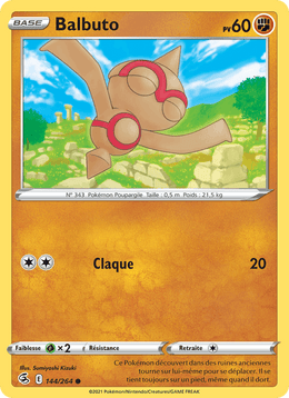 Balbuto 144/284 Pokémon Poing de Fusion (FST)