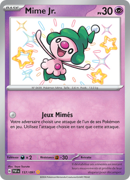 Mime Jr. - Mime Jr. - Destinées de Paldea 157
