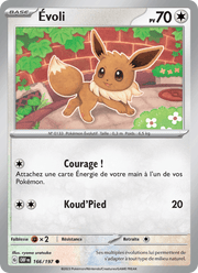 Évoli 166/230 Pokémon Flammes Obsidiennes (EV03)