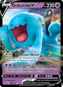 Qulbutoké V 86/216 Pokémon Épée et Bouclier